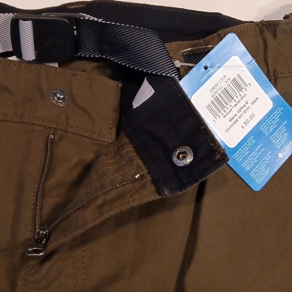 Columbia Mens shorts| Mens Sz 40W| retro outdoor casual wallowa belted short NWT - Picture 2 of 11
